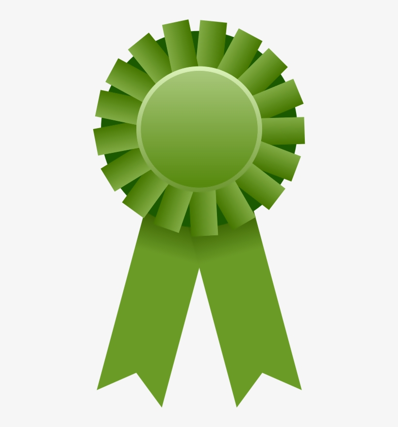 Award Green Ribbon Green Award Ribbon Clipart 438x800 PNG Download