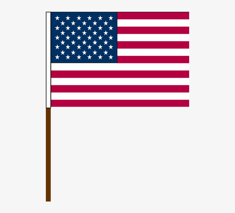 Plastic Hand Flags Fourth - Us Flag And Mexican Flag, transparent png