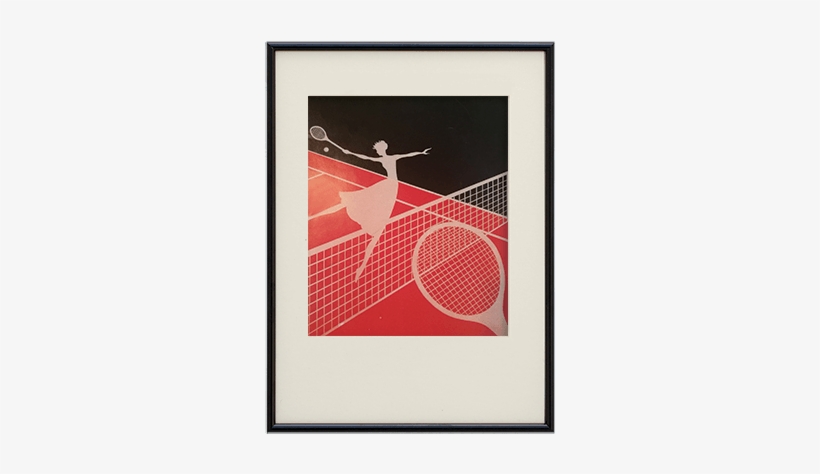 Wall Decal: Game Of Tennis, 81x61in., transparent png