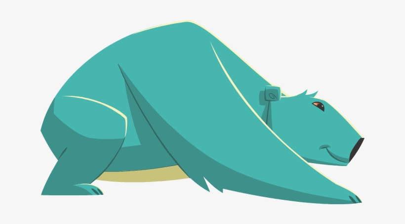 Blue Polar Bear - Animal Jam Polar Bear Transparent, transparent png