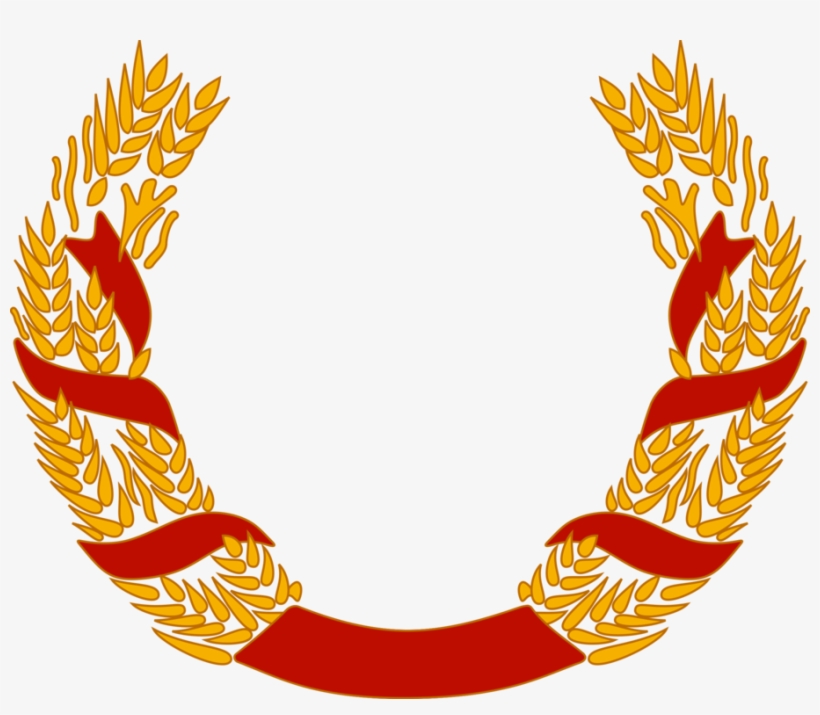 Laurel Wreath Garland Wheat Drawing - Wheat Wreath Png, transparent png