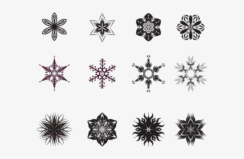 Flower And Snowflake Pattern, Wedding, Pattern, Border - Snowflake, transparent png