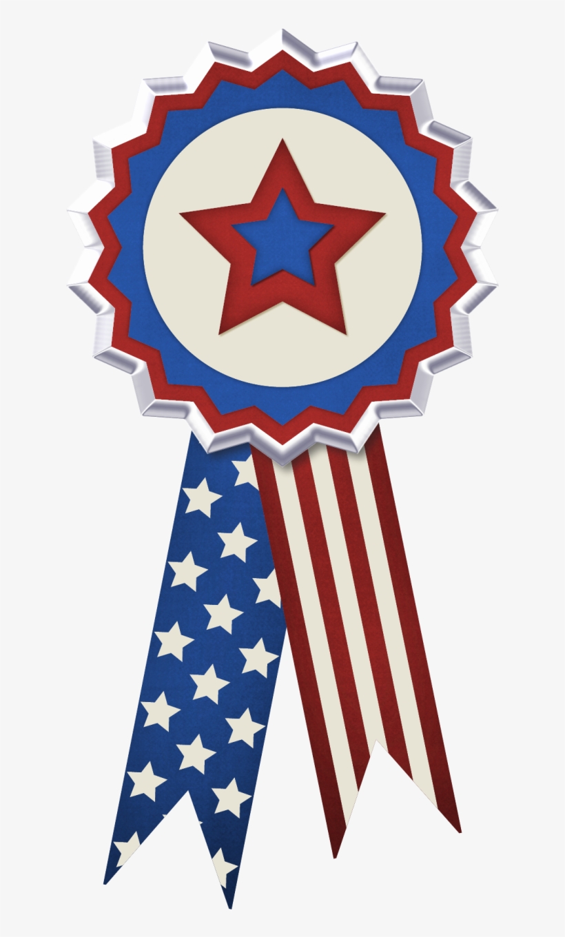 Usa Flag Decor Png - 4th Of July Ribbons, transparent png