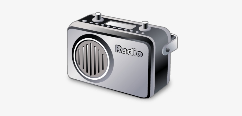 Grey Radio Clipart - Radio Png, transparent png