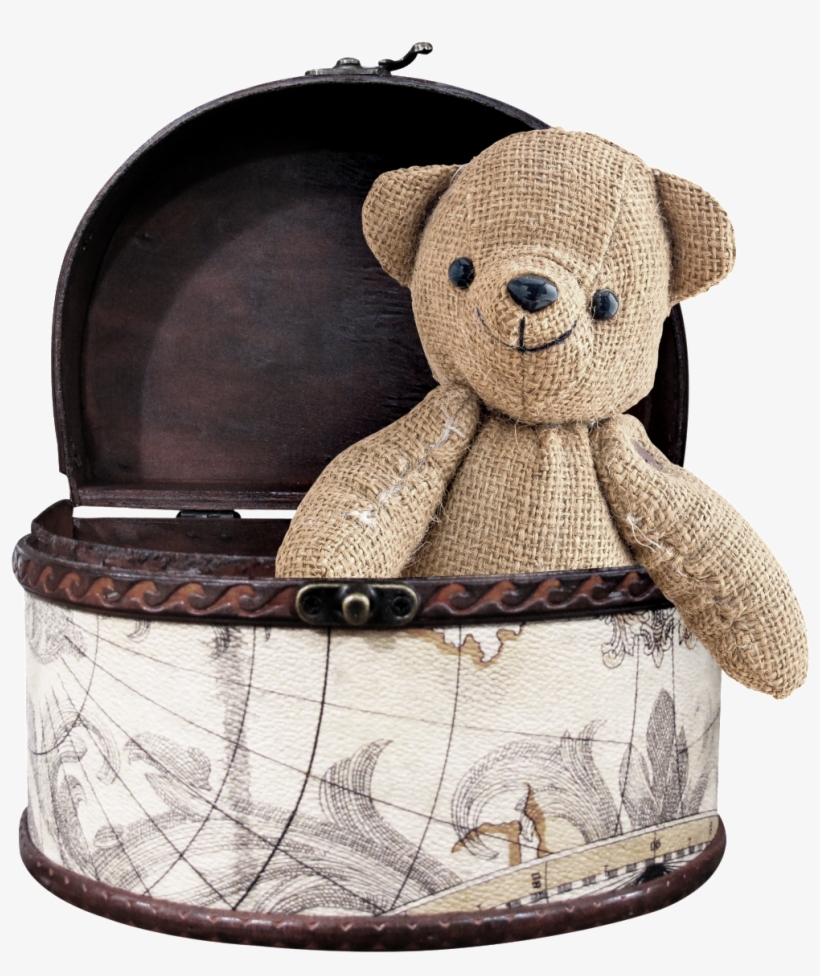 Bear Png Transparent Placed In The Box - Stuffed Toy, transparent png