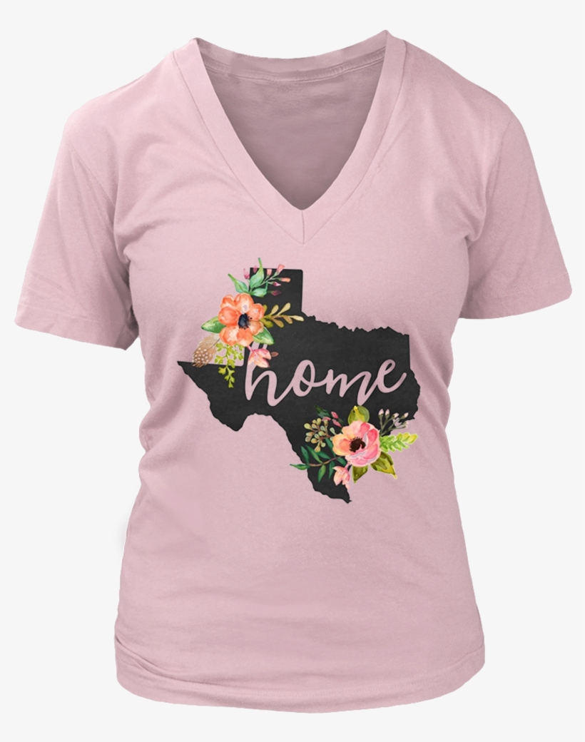 Texas Home Chalkboard Watercolor Flowers State T-shirt - Pembroke Welsh Corgi In My Heart, transparent png