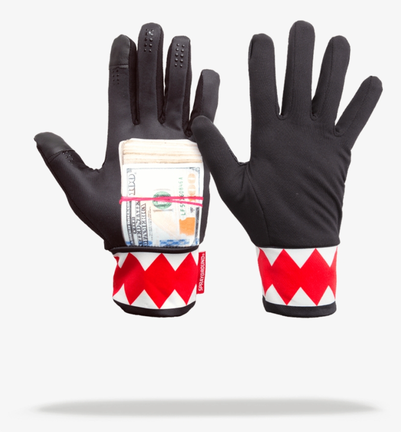 Image Of Sprayground - Money Rolled Vertical Shark Gloves S/m, transparent png