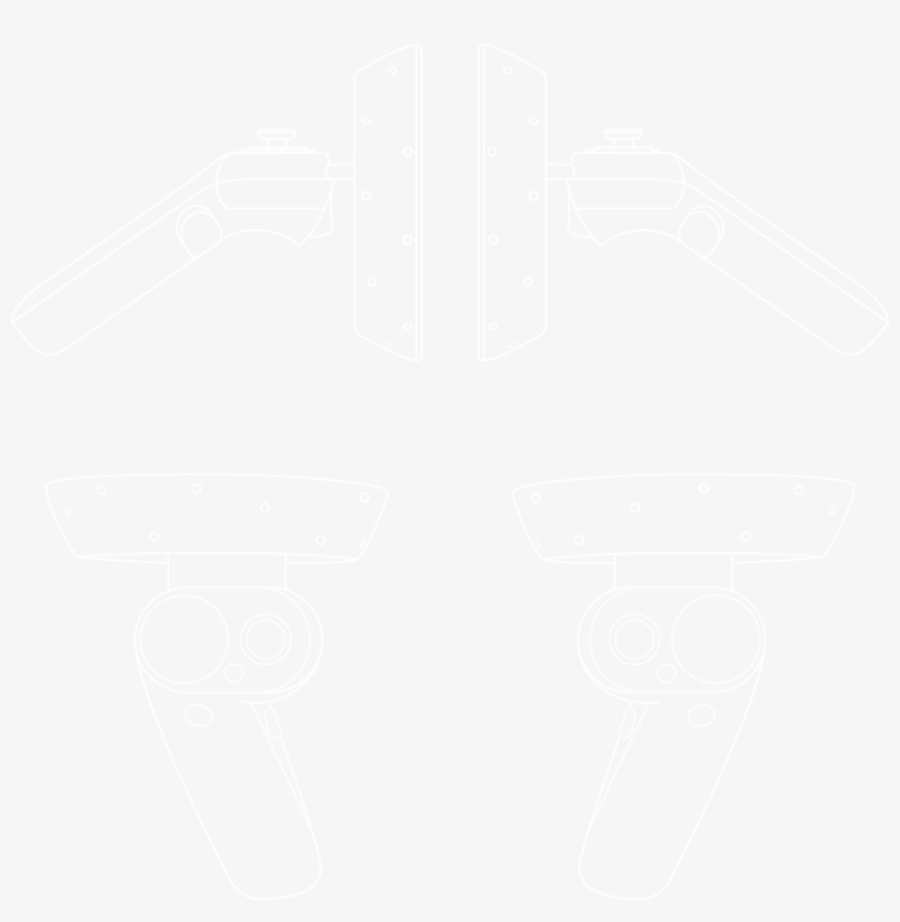 Full-resolution Motion Controllers Line Art In '''white''' - Johns Hopkins Logo White, transparent png