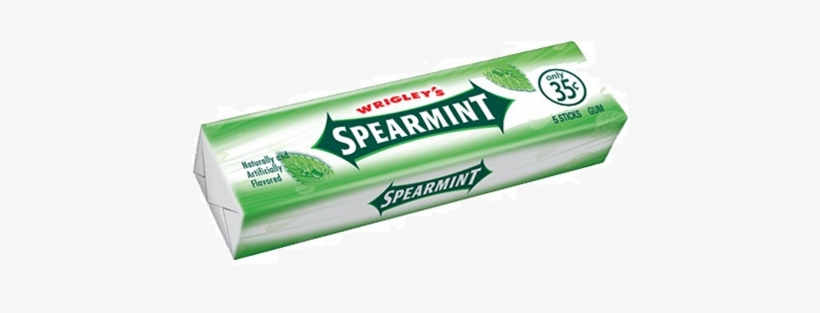 Wrigley's Spearmint Gum 5 Stick Pack - Pack Of Gum Png, transparent png
