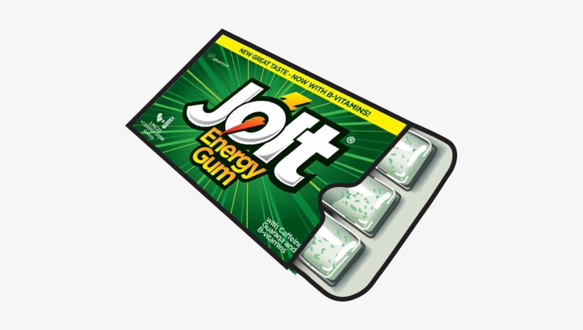What's Inside - Jolt Energy Gum - Spearmint 12 - Pack, transparent png