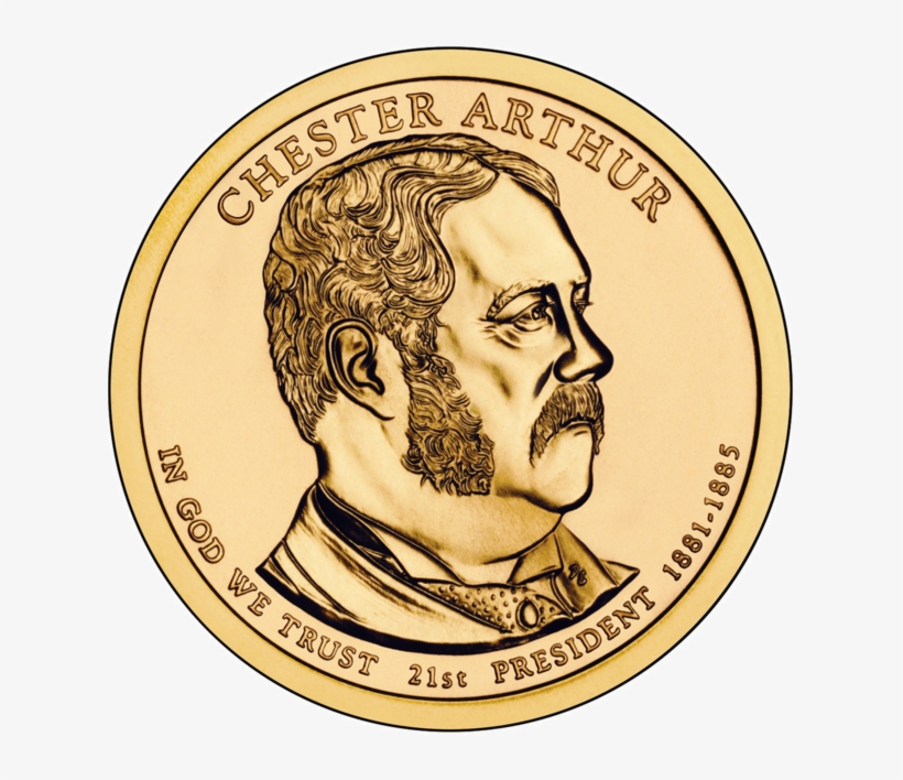 From Wikipedia, The Free Encyclopedia - Chester Arthur Dollar Coin, transparent png