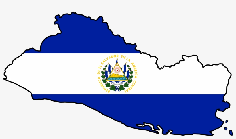 Bandera De El Salvador - El Salvador Map Flag, transparent png