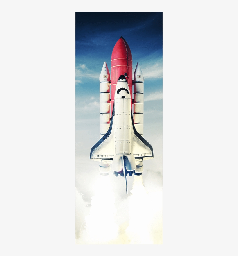 Space Shuttle Taking Off Door Mural Transportation,vintage - If You Re Offered A Seat, transparent png