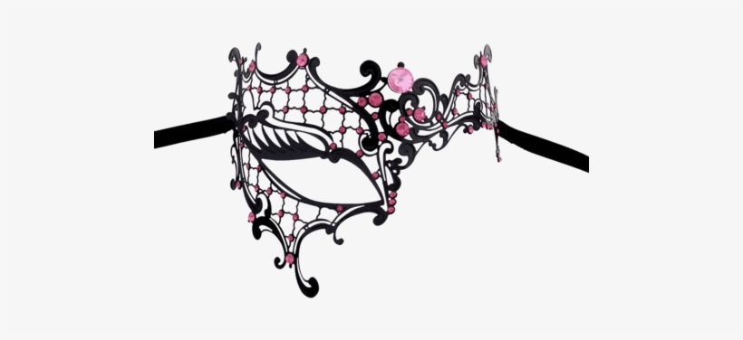 Burlesque-boutique Women's Signature Phantom Of The - Mardi Gras Masks Half Face, transparent png