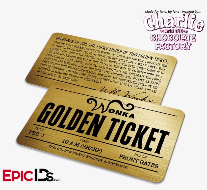 Willy Wonka / Charlie And The Chocolate Factory - Charlie And The Chocolate Factory Card, transparent png