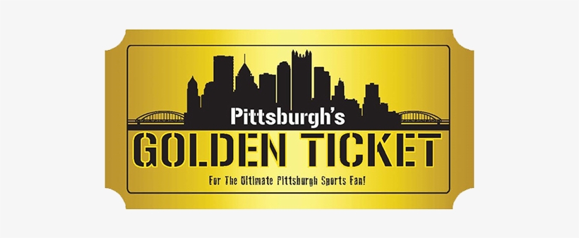 Tickets For Pittsburgh's Golden Ticket Sports Raffle - Art Print: Naxart's Pittsburgh City Skyline, 24x16in., transparent png