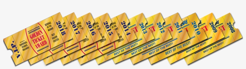 The Golden Ticket Awards Are Presented Annually To - Premier Rides, transparent png