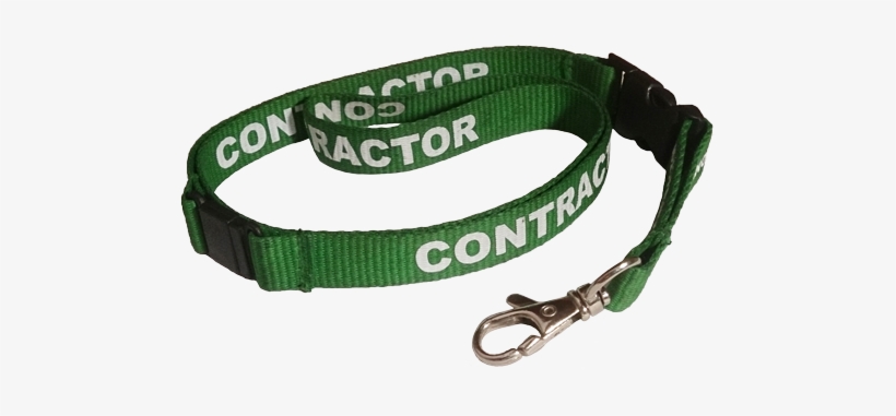 Contractor Lanyard Green 15mm Lobster Claw L 15s Cont - Belt, transparent png
