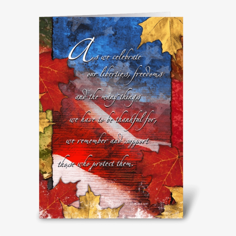 Patriotic Thanksgiving Card Greeting Card - Patriotic Thanksgiving, transparent png