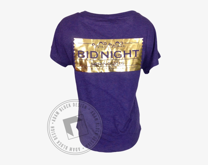 Delta Phi Epslion Golden Ticket Bid Day Tee - Golden Ticket Bid Day, transparent png