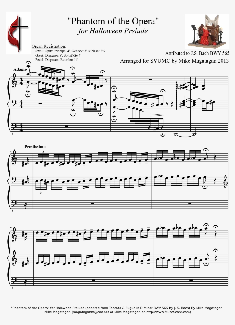 "phantom Of The Opera" For Halloween Prelude Sheet - Lemax Spooky Town Village Collection Phantom, transparent png