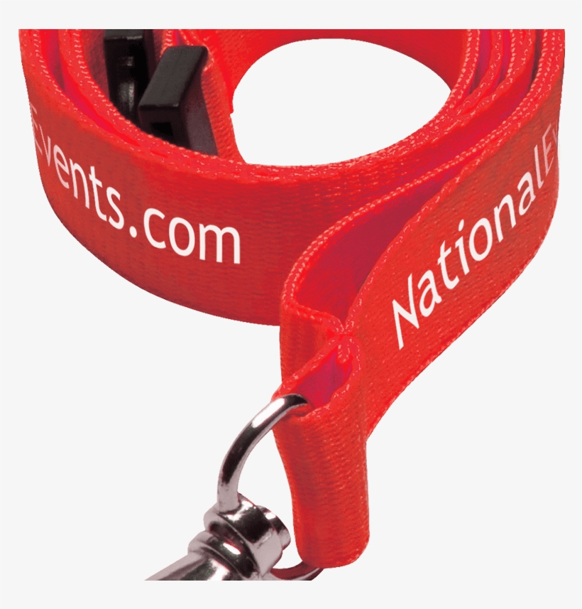 Png Black And White Stock Nametag Printed Lanyards - Lanyard, transparent png