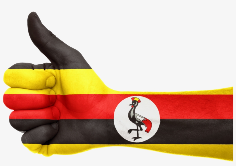 Uganda Hand Flag Patriotic 643762 - Ouganda Drapeau, transparent png