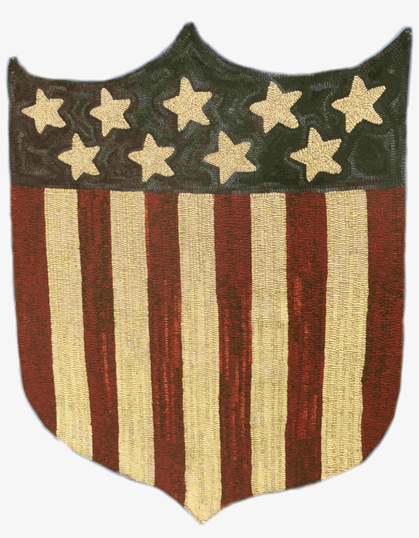 Patriotic Shield By Polly Minick - Glow In The Dark Stickers Sterren, transparent png