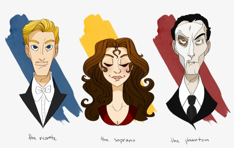 Phantom Of The Opera Art - Cartoon, transparent png