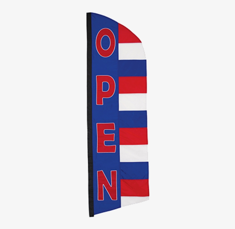 "open" Patriotic Feather Banner Flag - Flag, transparent png