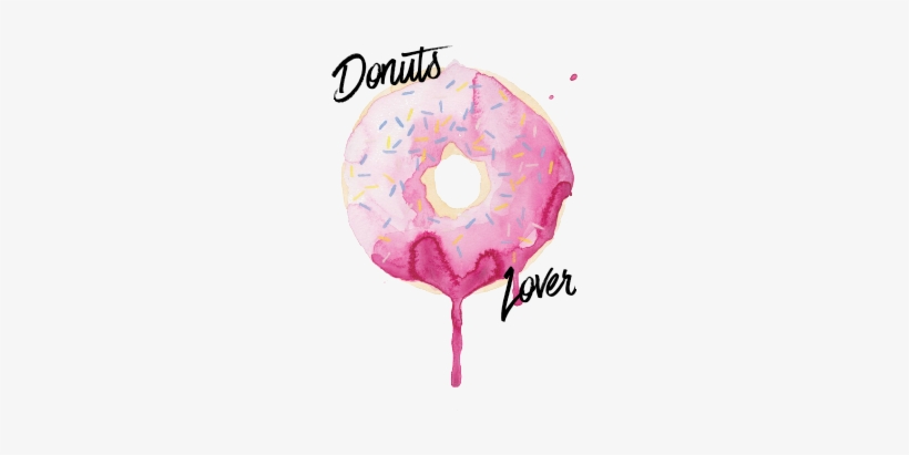 Model Image Graphic Image - Watercolor Doughnut Art, transparent png
