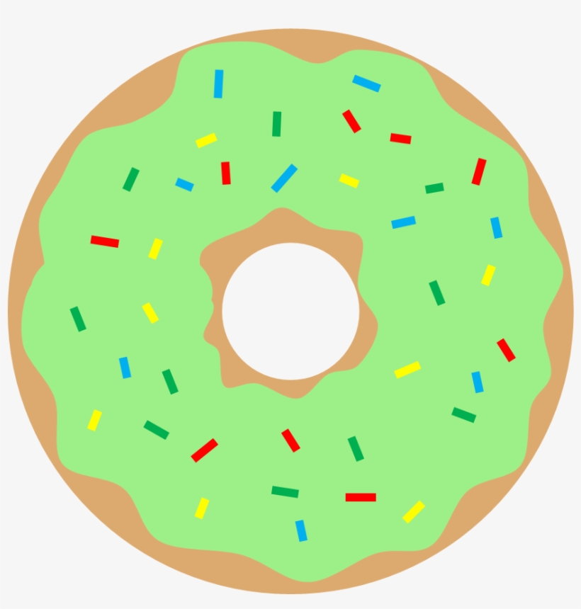 Green Donut - Circle, transparent png
