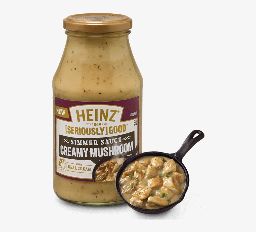 Creamy Mushroom Simmer Sauce - Heinz Seriously Good Countdown, transparent png