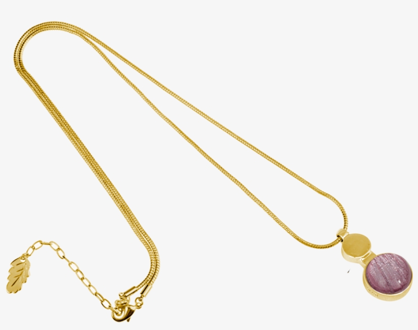 Ioaku Moon Amulet Necklace 75 Gold Sparkle Pink - Necklace, transparent png