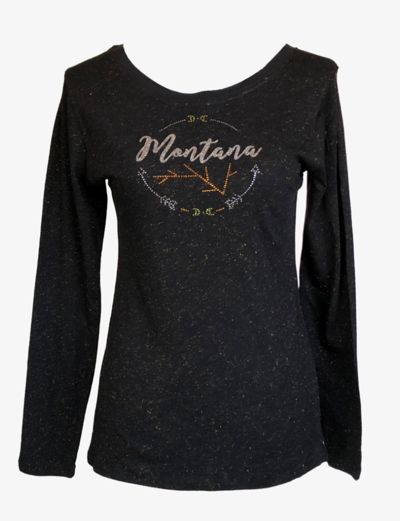 Ladies Black And Gold Sparkle Shirt - Gold, transparent png