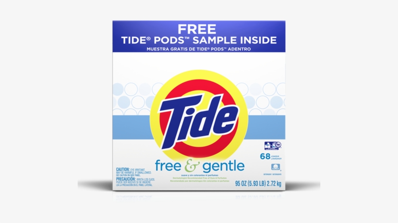 Tide Free & Gentle Laundry Detergent Pods - Tide Free Gentle 40 Loads, transparent png