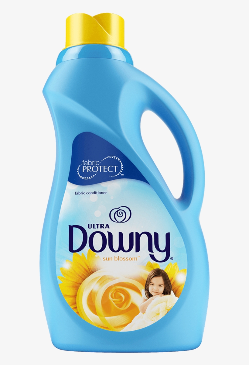 Ultra Downy Sun Blossom Liquid Fabric Softener Png - Downy Yellow Lid, transparent png