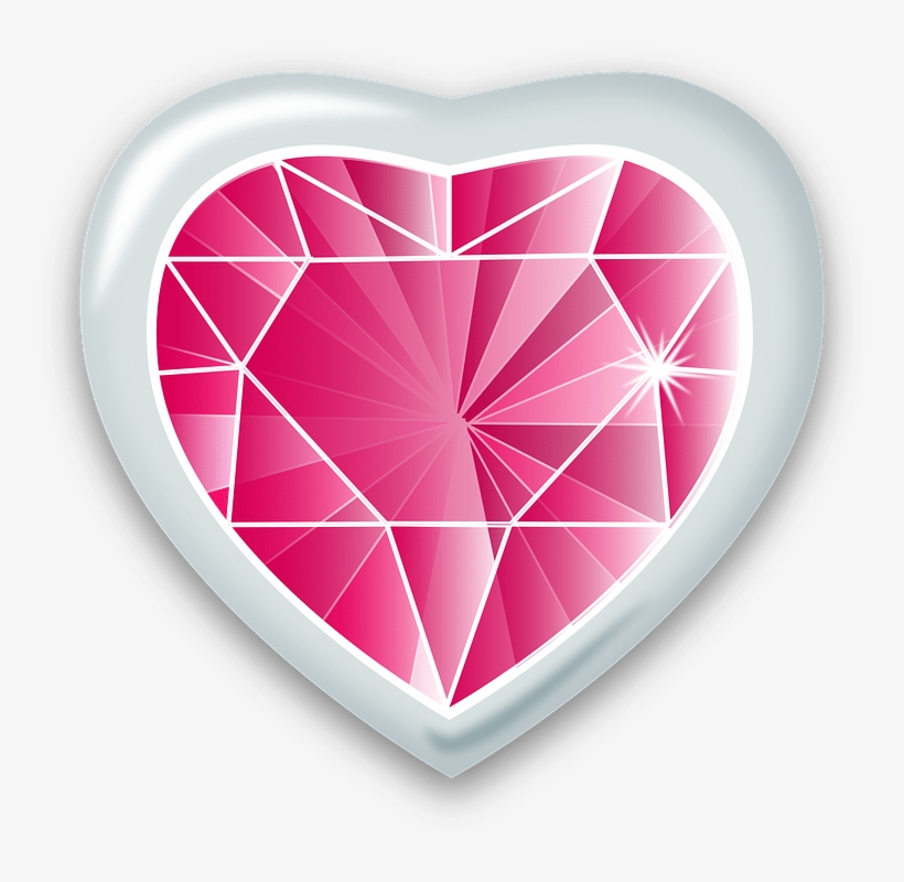 Ruby Heart Shower Curtain, transparent png