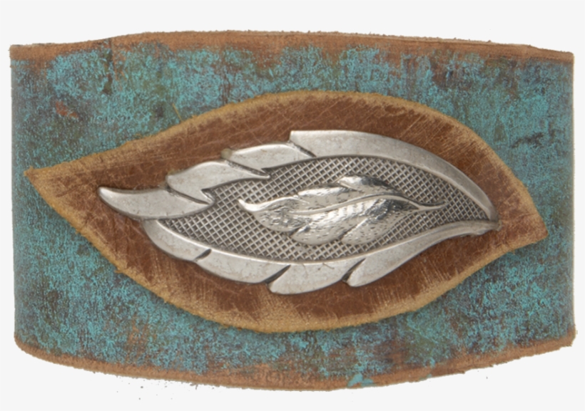 Loading Detail - West Teal Leather Leaf Braceletreplace Me, transparent png