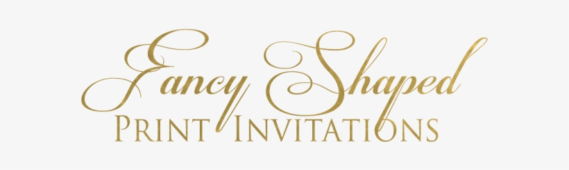 Printed Fancy Shape 5×7′ Invitations - Website, transparent png
