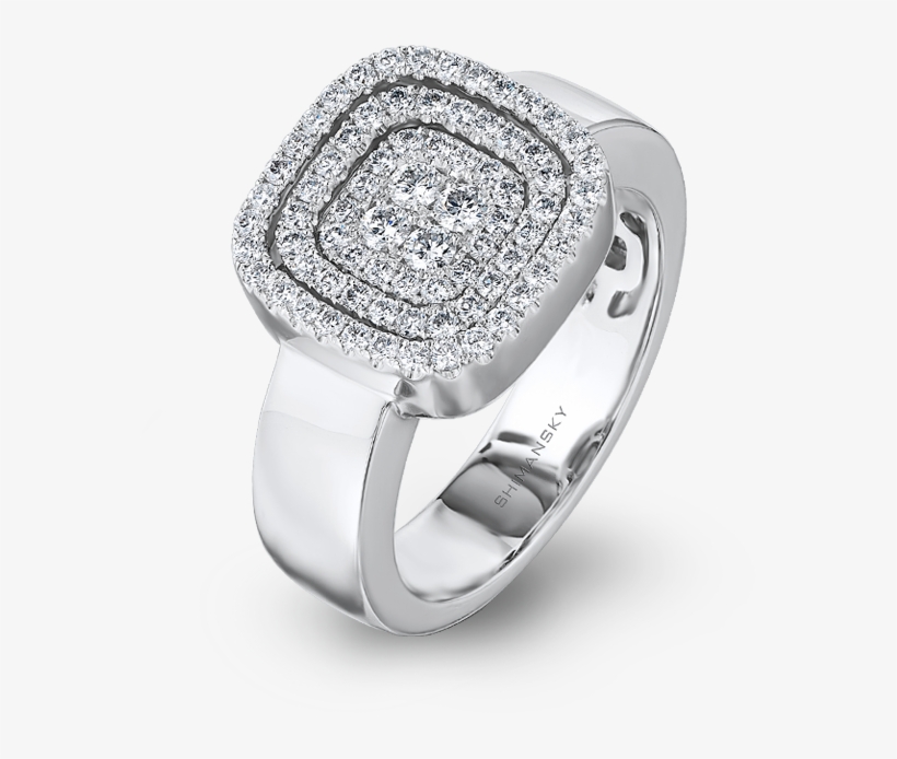Shimansky Starlight Cushion Shape Diamond Ring - Pre-engagement Ring, transparent png