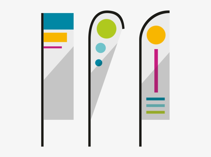 Custom Feather And Polyester Flags - Branded Flags, transparent png