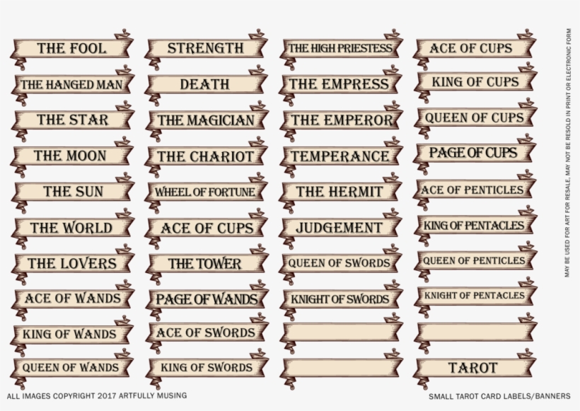 Feel Free To Download This Collage Sheet And Use It - Tarot Card Template Png, transparent png