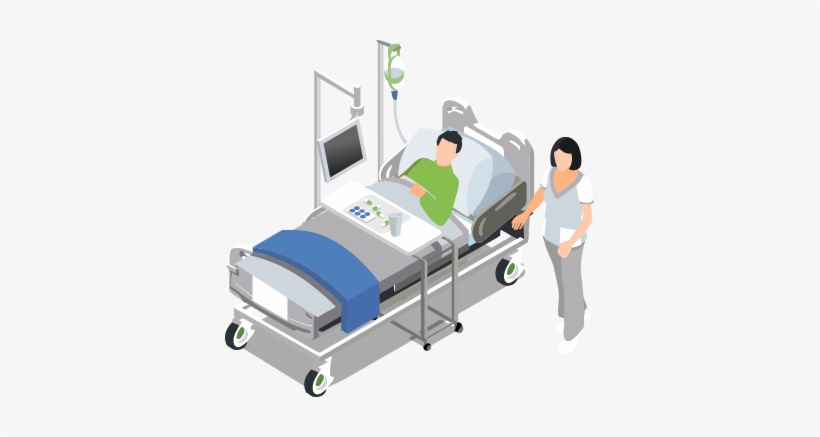 Ward Room - Patient On Bed Png, transparent png