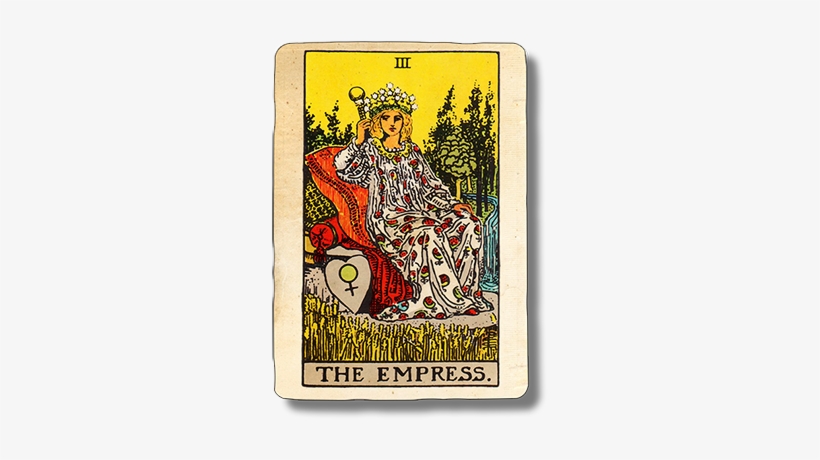 Tarot Card Stickers Messages Sticker-0 - Tarot Cards The Empress, transparent png