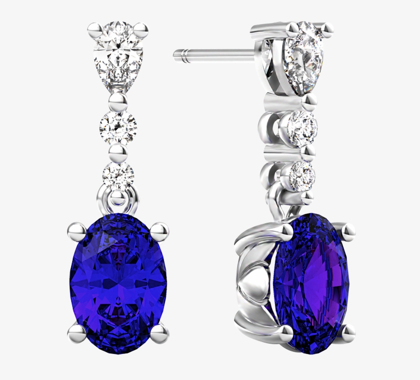 Fancy Shape Diamond Drop Earrings - Earring, transparent png