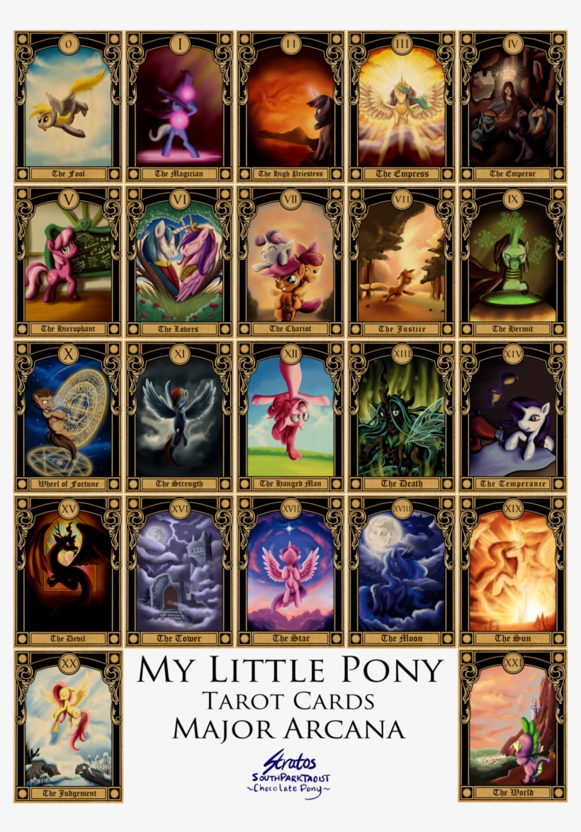 Joy My Little Pony Major Aracana Tarot Cards By - Tarot Cards Deviantart, transparent png