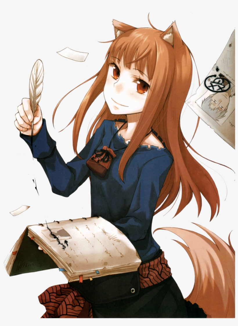 Download Spice And Wolf Transparent Background 366 - Ookami To Koushinryou Poster, transparent png