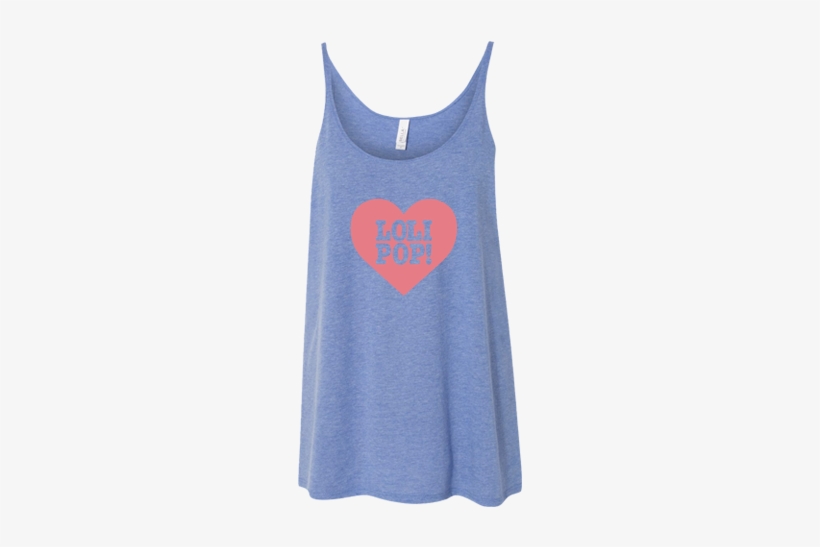 I Love Lolipop Records - Bella + Canvas - Women's Slouchy Tank - 8838, transparent png