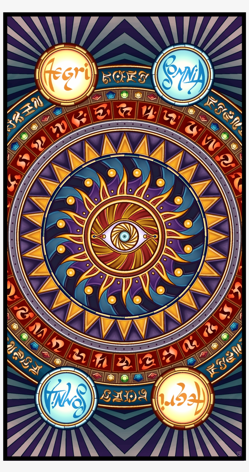 Somnian Tarot - Card Back - Circle, transparent png